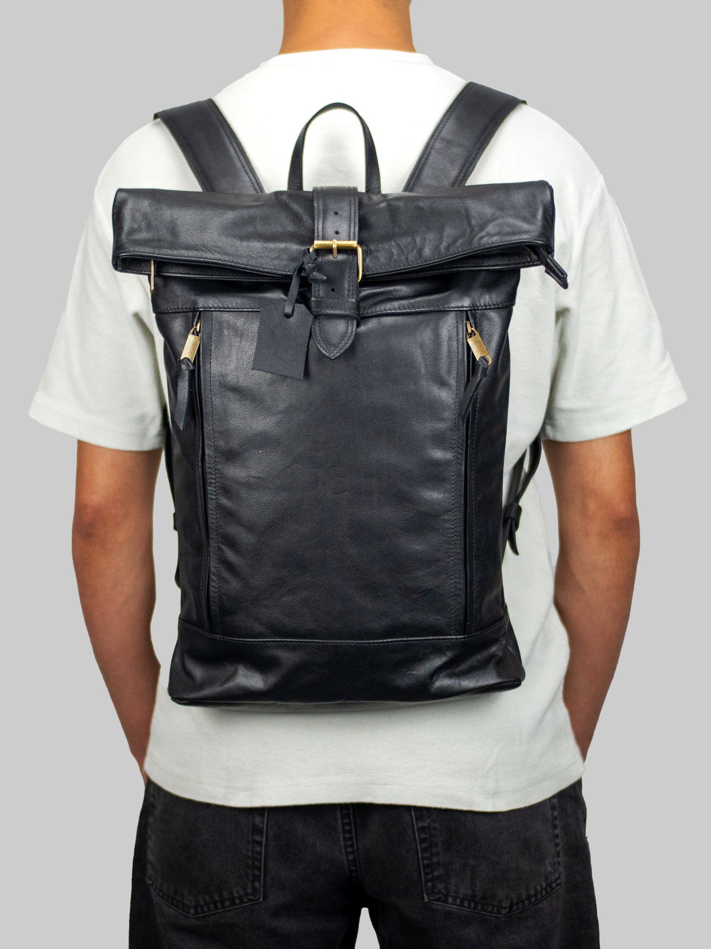 Marrakesch Herren Rolltop-Rucksack "HORIZON", schwarz