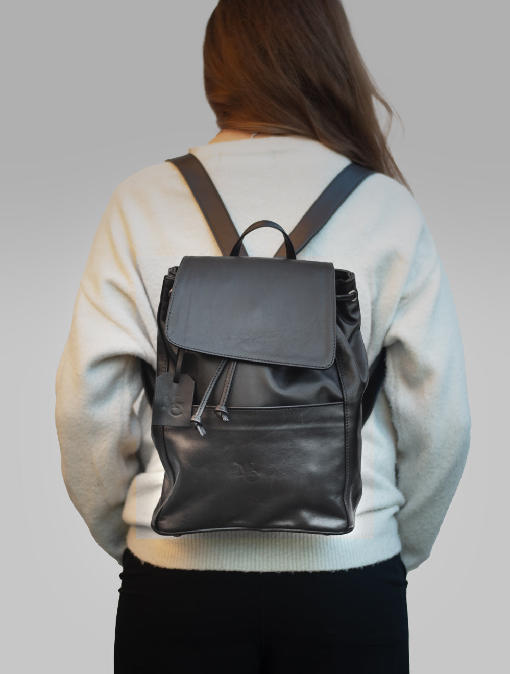 City backpack ladies leather Elegant, light compact – mixing