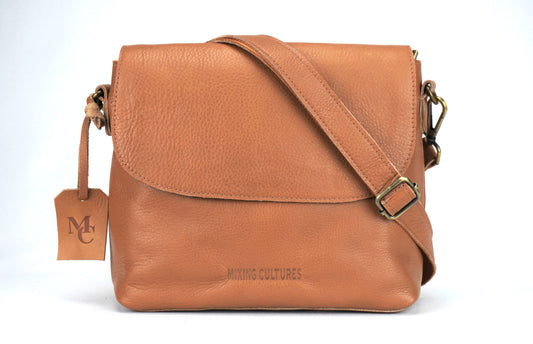 Al Andalus Damen-Umhängetasche "DUNE", karamell