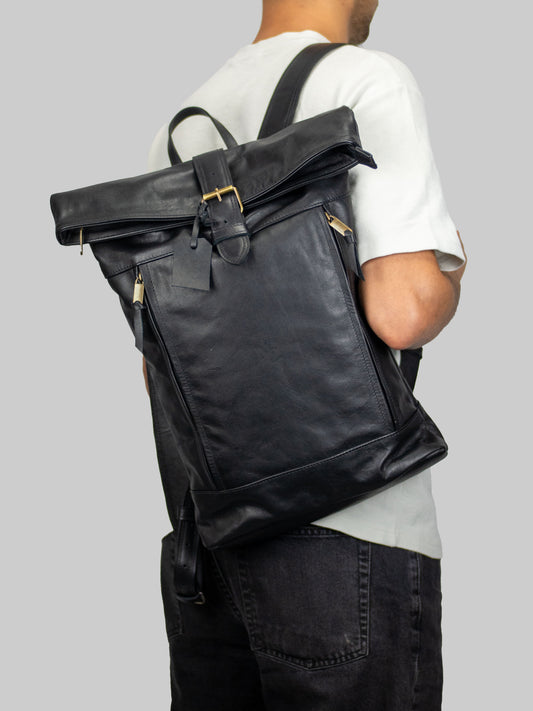 Marrakesch Herren Rolltop-Rucksack "HORIZON", schwarz