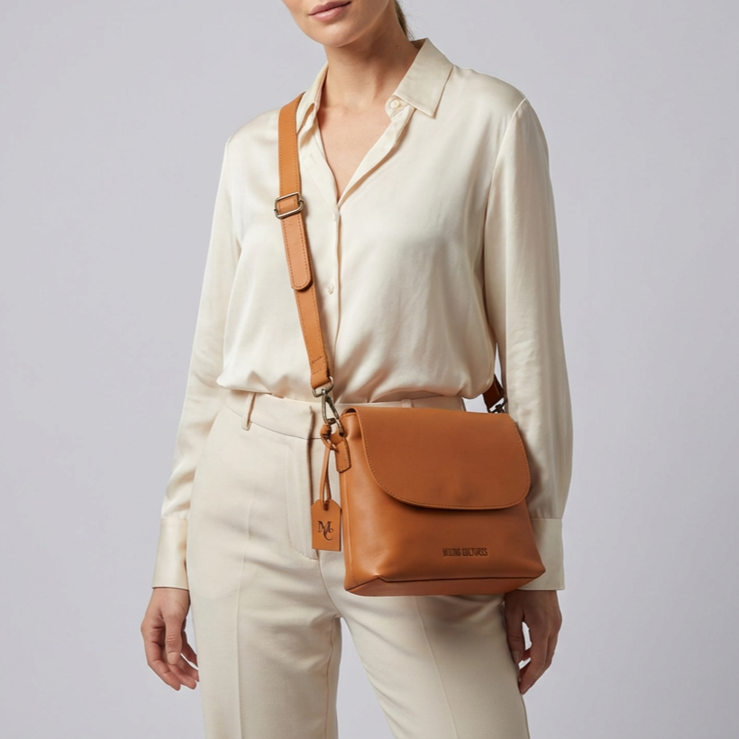 Al Andalus Damen-Umhängetasche "DUNE", hellbraun