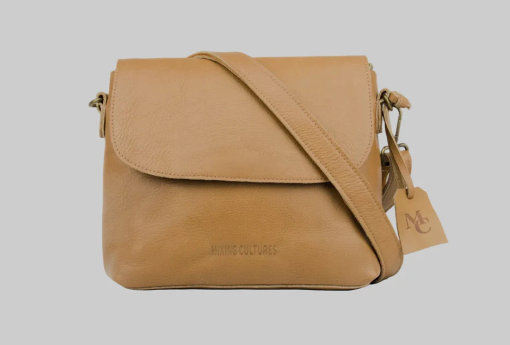 Al Andalus Damen-Umhängetasche "DUNE", karamell